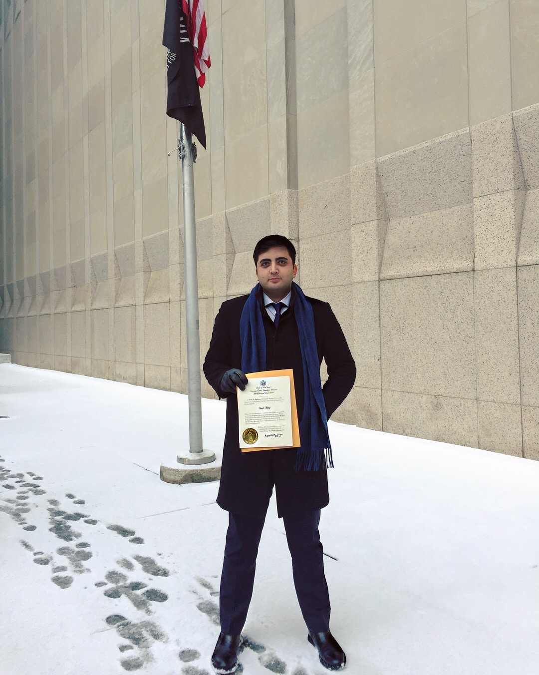 Faruk Aktay — New York, mesleğe kabul gününden